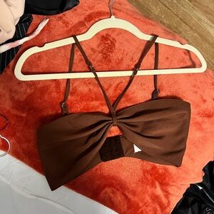 Princess Polly Brown Twist Bandeau Top